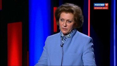 Вечер с Владимиром Соловьевым. Попова: В 44 российских регионах можно постепенно отменять ограничения